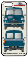 Ford Thames 307E Van 1961-63 Phone Cover Vertical